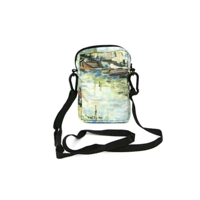 19 Printing Single-Shoulder Bag Black/Green