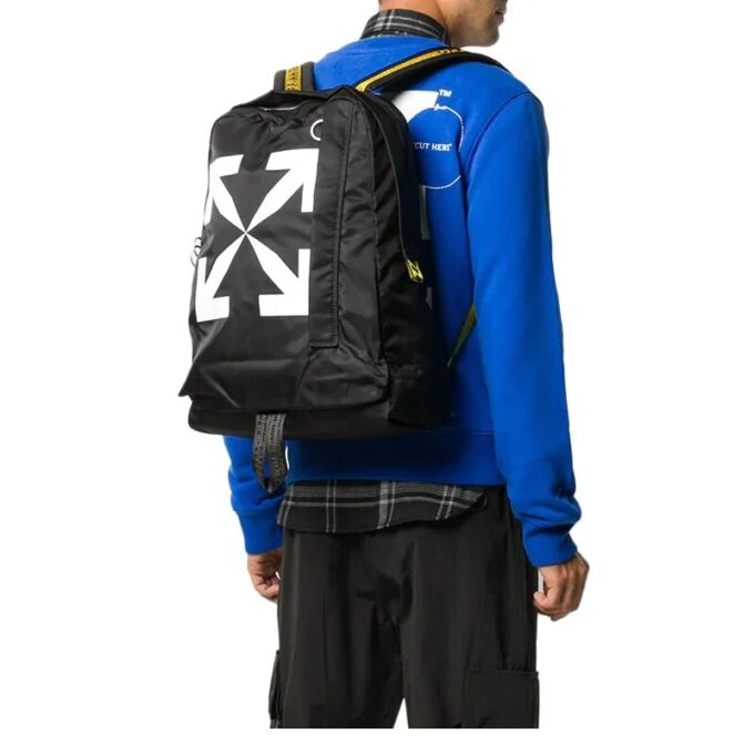 20 Classic Arrow Series Printing Backpack schoolbag Yellow
