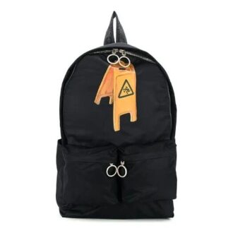 20 Classic Slogan Alphabet Printing Industrial Style Multiple Pockets Backpack Schoolbag