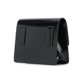 20 Jitney0.7 Series Graffiti Printing Cortex LOGO Metallic Small Black Messenger Bag