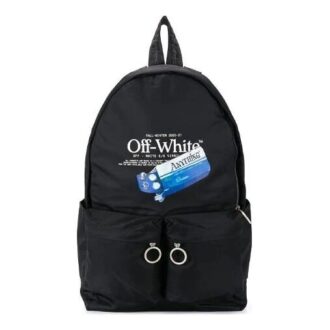 20 Logo Slogan Alphabet Printing Industrial Style Multiple Pockets Backpack Schoolbag