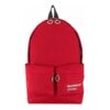 20 Slogan Alphabet Printing Zipper backpack schoolbag Red