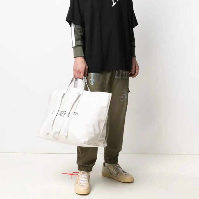 21 Commercial Bag Series LOGO Printing Shoulders handbag White