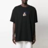 21SS Painting Blue Arrow Cartoon Short Sleeve Loose Fit Black