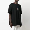 21SS Painting Blue Arrow Cartoon Short Sleeve Loose Fit Black