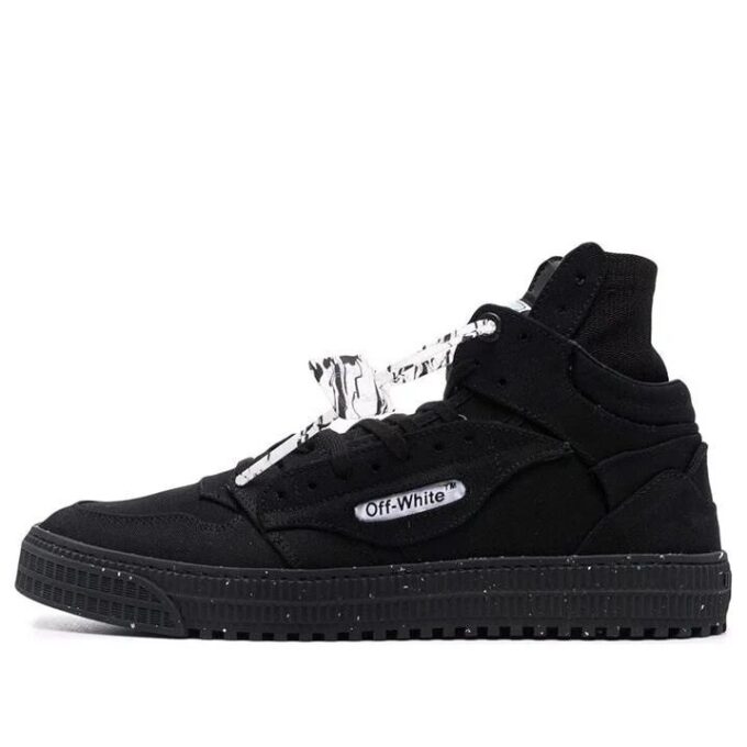 3.0 Off Court High Eco Canvas Sneaker “Black White”