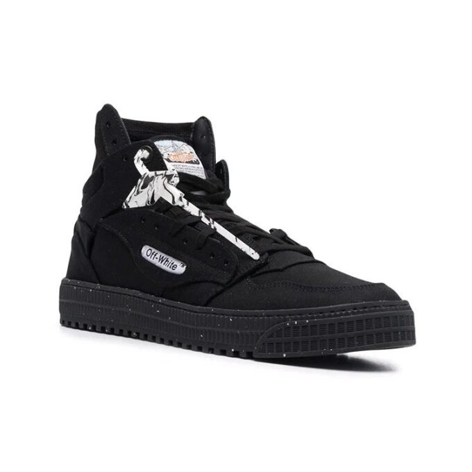 3.0 Off Court High Eco Canvas Sneaker “Black White”