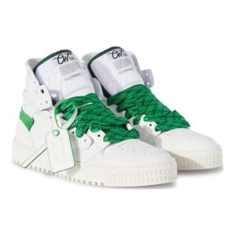 3.0 Off Court Leather Sneakers “White Green”