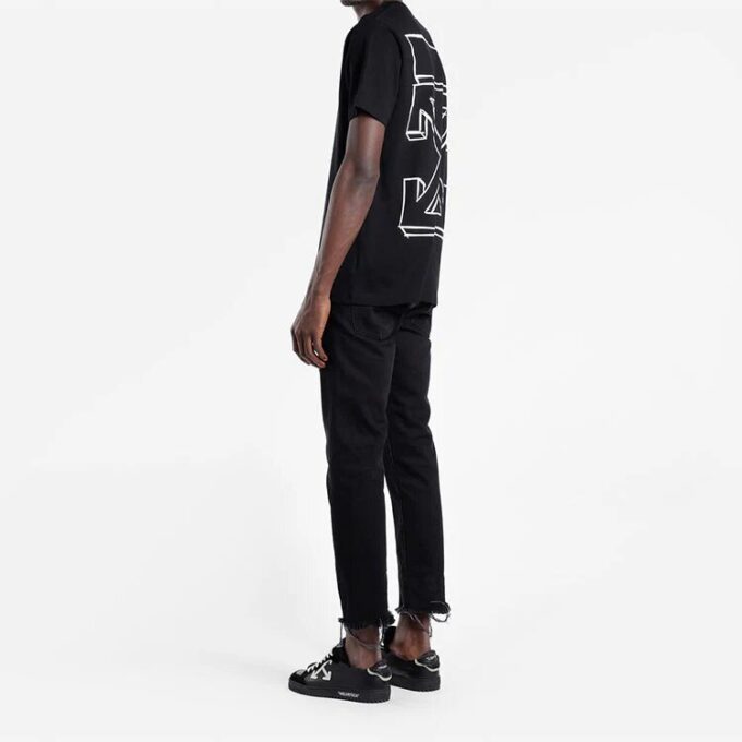 3D Arrow Short Sleeve Ordinary Version Black