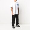 3D Off Printing Casual Short Sleeve White