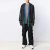 Abstract Arrows Arrow Washed Distress Zipper Ordinary Version Black