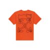 Abstract Arrows Embroidery Short Sleeve Oversize