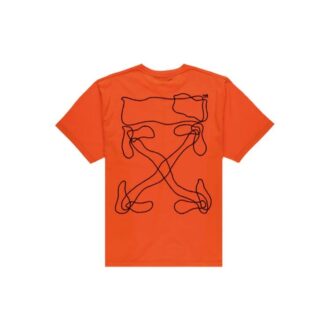 Abstract Arrows Embroidery Short Sleeve Oversize