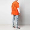 Abstract Arrows Embroidery Short Sleeve Oversize