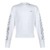 Abstract Arrows Sweatshirt Arrow Long Sleeves Pullover White