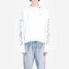 Abstract Arrows Sweatshirt Arrow Long Sleeves Pullover White