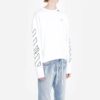 Abstract Arrows Sweatshirt Arrow Long Sleeves Pullover White