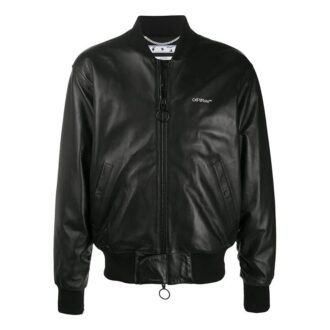 Agreement Leather Bomber Jacket