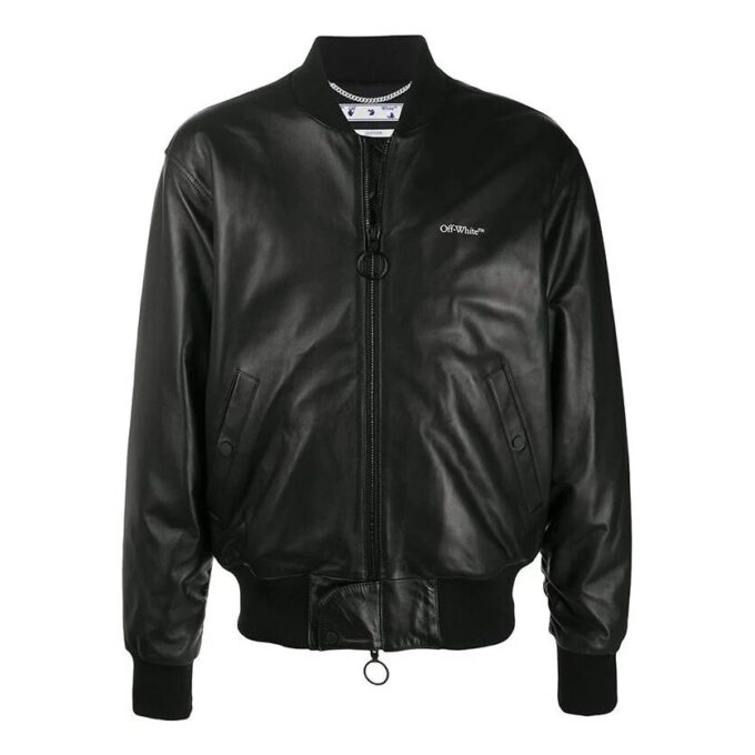 Agreement Leather Bomber Jacket