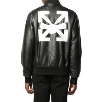 Agreement Leather Bomber Jacket