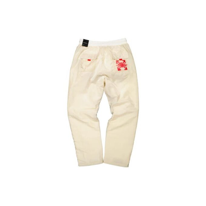 Air Jordan x Off-White Logo Printing Sports Long Pants “Cream White”