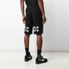 Alphabet Back Arrow Shorts Black