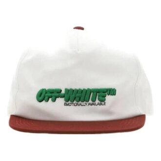 Alphabet Embroidered Logo White Cap