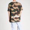 Alphabet Embroidered Short Sleeve Unisex Camouflage