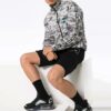 Alphabet Pattern Detachable Casual Long Pants Ordinary Version Black