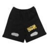 Alphabet Printing Casual Shorts Black