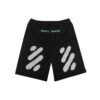 Alphabet Printing Casual Shorts Black