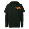 Alphabet Printing Long Sleeves hoodie Black