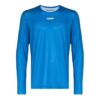 Alphabet Printing Long Sleeves Sports Long Sleeves Ordinary Version Blue
