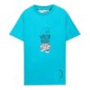 Alphabet Printing Short Sleeve Blue