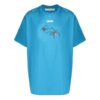 Arachno Arrow Print Printing Short Sleeve Loose Fit Blue