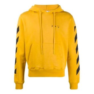 Arrow Applique Hooded Sweater Men’ s Yellow