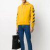Arrow Applique Hooded Sweater Men’ s Yellow