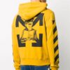 Arrow Applique Hooded Sweater Men’ s Yellow