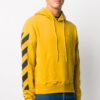 Arrow Applique Hooded Sweater Men’ s Yellow