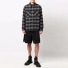 Arrow flannel Plaid Long Sleeves Shirt Version Black