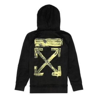 Arrow Gradient Drawstring Loose Fit Black
