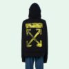 Arrow Gradient Drawstring Loose Fit Black