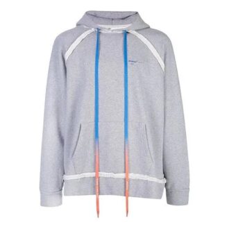 Arrow Gradient Drawstring Loose Fit Gray