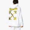 Arrow Gradient Drawstring Loose Fit White