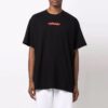 Arrow Logo Pattern Printing Short Sleeve Loose Fit Black