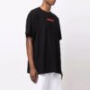 Arrow Logo Pattern Printing Short Sleeve Loose Fit Black