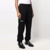 Arrow Logo Printing Athleisure Casual Sports Pants Black