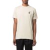 Arrow Logo Printing Round Neck Short Sleeve Creamy White