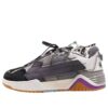 Arrow Panelled Skate Low-Top Sneaker “Black Grey Brown”