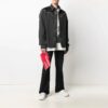 Arrow Pattern lapel Shirt Jacket Ordinary Version Gray Black